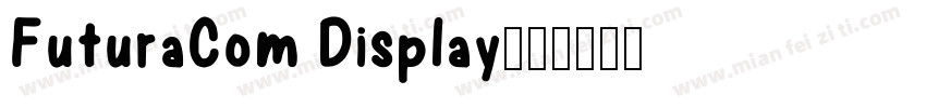FuturaCom Display字体转换
